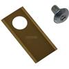 perfektGarten 30 x 3,9 cm, lama in titanio compatibile con Honda Miimo HRM 300 310 500 520 3000 robot tosaerba