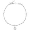 Mabina Gioielli MABINA - Bracciale con perle coltivate e ciondolo quadrifoglio