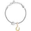 Morellato Bracciale Donna in Acciaio, Cristalli, Collezione DROPS, Quadrifoglio, Ferro di Cavallo - SCZ1395