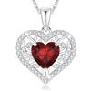 LAVUMO Collana Donna Ciondolo Albero Della Vita Cuore Gioielli con Pietra di Zirconia Cubica Regalo per Donne Fidanzata, Mamma, San Valentino Natale Regalo