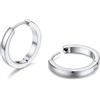 PROSTEEL Orecchini Uomo Donna 16mm Cerchio Piccoli Huggie Acciaio Impermeabile