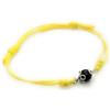 La Filigrana delle Sorelle Manunta Bracciale con Su Coccu in Argento, Cordino regolabile GIALLO