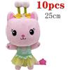 IN STOCK 1Pcs-10Pcs Gabby Dollhouse Plush Toy Mercat Cartoon Stuffed Animal Smil