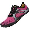 SAGUARO Barefoot Shoes Uomo Donna Scarpe Barefoot Minimaliste Antiscivolo Scarpe da Trail Running per Palestra Trekking HM Rosa,Gr.37