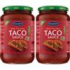 Santa Maria, Taco Sauce, Salsa Medio Piccante Messicana per Taco, per Arricchire i Tacos di Carne, Pesce o Vegetariani, a Base di Pomodoro, Senza Zuccheri Aggiunti, Vaso Vetro 800 gr (Confezione da 2)