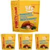 Life PARTYCOLARI Mandorle Tostate e Salate al Gusto Mediterraneo, Snack in Pratico Sacchetto Richiudibile, Vegetariano, Non Fritto, 125 g (Confezione da 4)