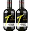 Le Terre di Colombo - Olio extravergine di oliva, 100% italiano, monocultivar Taggiasca, 500 ml (Confezione da 2)