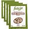 Felicia, Gnocchi di Riso con Grano Saraceno Integrale, Senza Glutine, Gusto Rustico, Confezione da 8x200g
