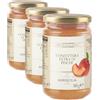Agrisicilia Confettura Extra di Pesche, vasetto da 340g, Ideale per crostate, dolci fatti in casa e tagliere di formaggi, consistenza densa e sapore intenso (Confezione da 3)