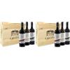 Villa Lanata - Barbera d'Asti DOCG Superiore, Langhe DOC Chardonnay, Piemonte docg Rosso in Cassetta Legno 3 x 750 ml (Confezione da 2)