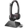 Hp Cuffie Hp Poly Savi 8220 D2 wireless/bluetooth per ufficio con microfono Nero [8D3F2AA#ABB]