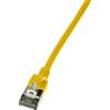 Logilink Cavo patch Logilink CQ9037S Slim S/FTP Cat.6a 1m Giallo [CQ9037S]
