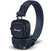 Marshall Cuffie Marshall Major V A padiglione Wireless/Bluetooth/3.5mm per Musica/Chiamate con microfono Blu mezzanotte [7340055408479]