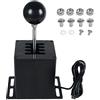 GSTP PC USB Simulator Shifter Compatible with G29 G27 G25 G920 T300RS/GT Steering Wheel Sequential H Gear Shifter Compatible with ATS ETS Dust WRC Sim Racing Games 7+R Black