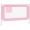 vidaXL Sponda Letto di Sicurezza per Bambini Rosa 100x25cm in Tessuto