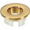 PATIKIL Ring di Troppopieno, Coprilavabo Rotondo per Lavabo Inserto Ottone Tappi Rotondi Foro per Cucina Bagno, Oro
