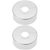 YINETTECH Rosetta decorativa divisa per doccia, 2 pezzi, 70 x 25 mm, 3 misure in 1, rosetta divisa per diametro 21 mm, 26 mm, 33 mm