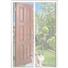 LIJIAO Tenda Zanzariera Porta Finestra 125 x 200 cm Anti Zanzare Insetti, con Calamita & Pesi, Chiusura Automatica, con Nastro Adesivo, Anti Zanzare Insetti, Zanzariera Tenda per Balcone Soggiorno, Bianco