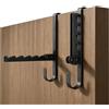 Dorunova Ganci Appendiabiti da Porta Accappatoio Bagno (Nero, 2 Pezzi)