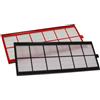 vhbw set di 2x filtri compatibile con R+F Optiline KWL 350 sistema di ventilazione - Filtri G4 / F7, 50 x 17 x 1 cm, bianco/rosso/nero