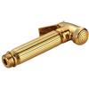 Tubayia - Soffione per bidet in rame, doccetta per WC, WC, bagno, colore: oro