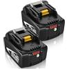 Moticett 2 pezzi 5,0 Ah/5000mAh BL1860B compatibile per Makita Batteria BL1860B BL1850B BL1840B BL1830B BL1820 BL1815 BL1825 BL1835 BL1845 194205-3 194309-1 LXT-400 (Blu)