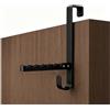 Dorunova Ganci Appendiabiti da Porta Accappatoio Bagno (Nero, 1 Pezzi)