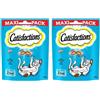 whiskas - Catisfactions Snacks para Gatos - 67 - Salmon, 180 g. (Confezione da 2)