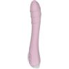 Generico Bacchetta vibrante portatile for donna 10 modalità Morbido silicone USB ricaricabile Impermeabile a basso rumore(Pink)