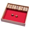 LOGOPLAY Jackpot Gr. XL - Shut The Box - Gioco pieghevole - Gioco di dadi - Gioco di società - Scatola da gioco in legno