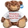 DIGITALSHIRT Peluche Personalizzato con Foto e Testo, Orsetto di Peluche con Maglietta Personalizzabile Alto 55cm Realizzato in Materiali Sicuro, Orsacchiotto Orso Pupazzo Idea Regalo Originale (Grande, Marrone)