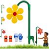 fjaldjfu Crazy Daisy Sprinkler Garten, 2026 Neu Wassersprinkler Kinder Outdoor Mit 2 Adaptern, 360° Rasensprenger Tanzende Blume Für Rasen Garten, Sprinkler Spiele (#3)