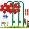 fjaldjfu Crazy Daisy Sprinkler Garten, 2026 Neu Wassersprinkler Kinder Outdoor Mit 2 Adaptern, 360° Rasensprenger Tanzende Blume Für Rasen Garten, Sprinkler Spiele (#12)