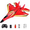 Generico Aereo RC per bambini - Aereo telecomandato impermeabile con batteria sostituibile da 2,4 GHz con a LED, giocattolo volante bimotore con portata di 150 m, aereoo acrobatico per esterni durevole