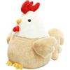 LGWJHCY Peluche di pollo di colore chiaro, bambola di peluche di animali, decorazione di peluche, un regalo magico per ragazzi e amici, perfetto come decorazione della stanza e compagno di tutti i