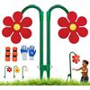 fjaldjfu Crazy Daisy Sprinkler Garten, 2026 Neu Wassersprinkler Kinder Outdoor Mit 2 Adaptern, 360° Rasensprenger Tanzende Blume Für Rasen Garten, Sprinkler Spiele (#5)