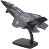 YINcrinx Modello in lega aeronautica — Jet da combattimento F-35, velivolo militare in lega, ornamento regalo di compleanno, modello da collezione militare (con base)