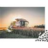 5M3D7C8V Mietitrebbia Puzzle 1000 Pezzi Carta per Adulti Paesaggio Rurale al Tramonto Puzzle per Famiglia Relax Decorazione Regalo 70x50cm/1000pcs