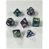 QUTHZZHY Set di 7 dadi poliedrici per DND, set di dadi per MTG