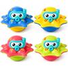 YESAH Set di 4 giocattoli da nuoto interattivi per la piscina per bambini (medusa), giocattoli creativi per la spiaggia e la vasca da bagno, animali acquatici colorati per divertimento in acqua