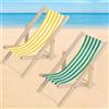 LQTSLFM 2 Pezzi Sedia Sdraio Miniatura 1:12 Sedia da Spiaggia in Miniatura Mini Sedia a Sdraio per Casa Delle Bambole Estate, Micro Spiaggia Paesaggio Fai Da Te