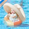 Generico salvagente Neonato con Parasole, Gonfiabile Ciambella Neonato Mare, Anello Galleggiante per Bambini con seggiolino di Sicurezza, Divertenti Giochi Acquatici per Piscine, Bagno, Spiaggia(B)
