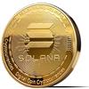 innoGadgets Medaglia Solana Fisica placcata con Oro Reale 24 carati. Vero Oggetto da Collezione con Custodia Protettiva, Capsula di Monete. Perfetto per Ogni Fan di Solana