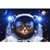 KAVAVO Puzzle 1000 Pezzi Per Adulti, 「Gatto Spaziale」, Materiali Riciclabili di Alta Qualità e Puzzle con Stampa ad Alta Definizione, Gioco di Famiglia, Team Building, Regalo e Regalo Per Amanti o Amici.