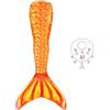 GENERIC Abiti Cosplay Abiti Per Bambine Facile Da Lavare,pinnasirenabambina-140