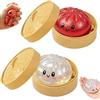 BAISHUWU Giocattoli Antistress Gnocco, 2Pezzi Glittere Dumpling Squishys, Giant Glitter Dumpling Squishy Toy, Squishys Dumpling con Vaporiera, Fidget Toys, Squishy Ravioli Giganti, Regalo per Adulti (M3)