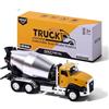AIUAZA 1/50 Ratio die Casting Engineering Construction Vehicle, Mixer Truck, Alloy Collection Model Car, Boy's Door Opening Pull Back Car Toy(1 pc Mixer Truck)