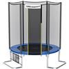 Ultrasport Jumper Giardino Trampolino, completo trampolino set con tappetino salto, rete sicurezza, rete imbottita e copribordo, superficie salto - ø 180 cm, max. portata 120 kg, Blu
