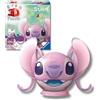 Ravensburger - Puzzle 3d Angel con orecchie 77 pezzi, Puzzle 3d bambini 6 anni o più, Giochi bambini 6 anni, Collezione Disney, Giochi divertenti, Idee regalo