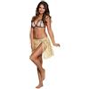Boland 52230 - Gonna Hawaii Raffia, 40 cm, Colore: Beige (Confezione da 2)